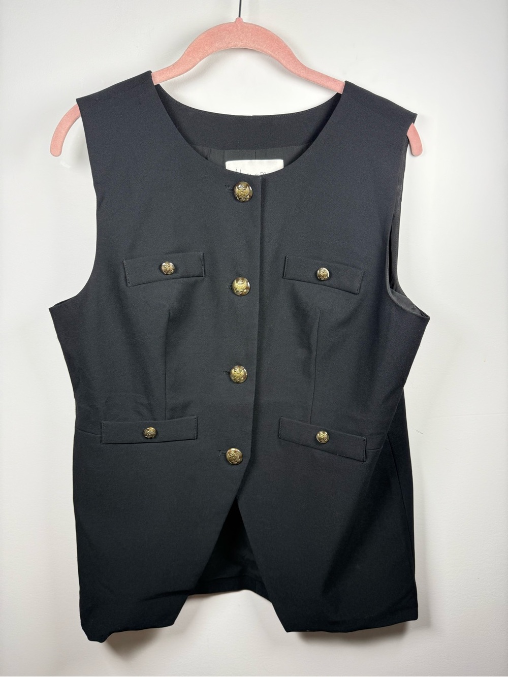 HAVER & BLAIR LONDON | Gold Crest Button Tailored Waistcoat Vest Size L